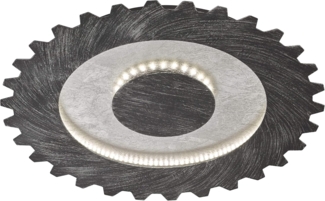 LED Deckenleuchte, Metall, Zahnrad, Industriell, D 50cm