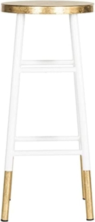 SAFAVIEH Glam Bar & Counter Stool, in White and Gold