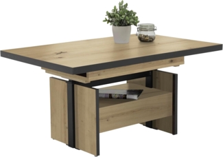 Funktionscouchtisch Noah - Artisan Eiche / Anthrazit