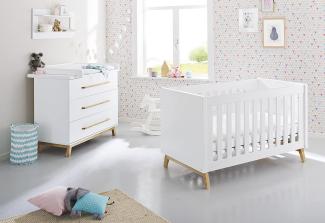 Pinolino 'Riva' 2-tlg. Babyzimmer-Set weiß