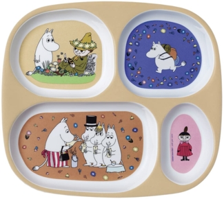 Tablett mit 4 Fächern