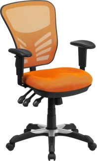 Flash Furniture Bürostuhl, Schaumstoff, Orange, 68. 58x64. 77x112. 4 cm
