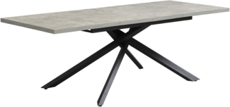 DUBI Möbel Esstisch MALTE, X-Gestell, 140-220cm, 4-8 Personen