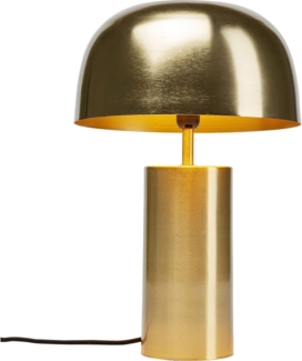 Kare Design Tischlampe Loungy Gold, Pilzform, Pilzlampen, Desk Lamp, Tischleuchte, Stahlgestell, Dekoleuchte, Office Lampe, Nachttischlampe, Schreibtischlampe, kein Leuchtmittel inklusive, 38 x 25 x 25 cm