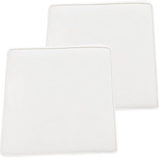 Set mit 2 Sitzkissen Ohne Muster TERNI 37 x 34 cm Cremeweiß
