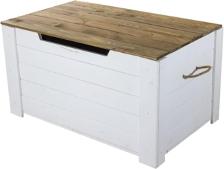 Kistenkolli Altes Land Allzweckkiste Holztruhe Pascale mit Deckel Schatztruhe Wohnzimmertisch Holztisch (Spar-Set, 1er Set)