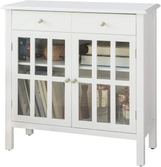 SoBuy Sideboard mit Schublade Kommode weiß