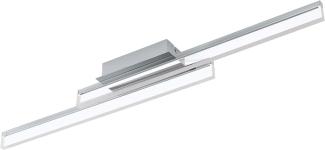 Eglo 97965 LED Deckenleuchte PALMITAL Alu, Stahl chrom, Kunststoff klar LED 2X11W L:88cm B:10cm H:9cm IP44 3000K