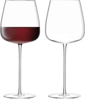 LSA International Kultur rot Wein Kelch 715 ml transparent X 2, 10,7 x 10,7 x 25,5 cm