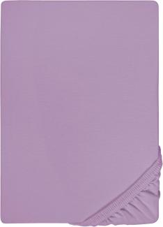 biberna Feinjersey-Spannbetttuch 0077144, viola, 1x 90x190 cm - 100x200 cm