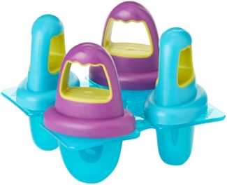 NUK Fresh Foods Eisförmchen baby | 4 Förmchen zum Einfrieren von Obst oder Joghurt, Bunt