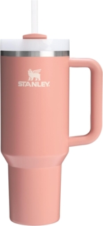 Stanley Quencher H2.0 Flowstate Trinkflasche Mit Strohhalm 1.2L - Thermobecher Kühlt 11 Stunden - 48 Stunden Eisgekühlt - Spülmaschinenfest - Thermosflasche BPA Frei - Edelstahl Trinkbecher - Sienna