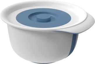 Rotho Rührschüssel Fresh mit Zusatzbehälter 4 l horizon blau 2-teilig mit Deckel