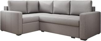 Designer Sofa Cortino mit Schlaffunktion und Stauraum Stoff Beige Links