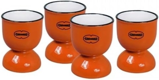 Eierbecher Eierhalter Eier Becher 4'er Set Retro Vintage Cabanaz Auswahl Farbe Funky orange 1221087