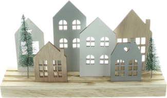 LED-Board "Häuser" Wohndekoration Deko LED Lampe Licht Dekoration Figur