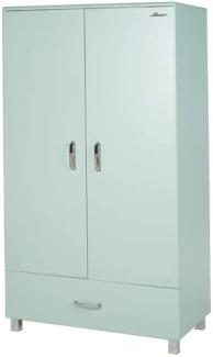 Phoenix 'Miami' Kleiderschrank, Mint Metallic, 98 x 200 x 52 cm