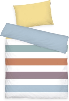 TOM TAILOR HOME Babybettwäsche TWO-TONE SOLID COLORS in Gr. 100x135cm, Renforcé, 2 teilig, new bedroom, gewebtes Label