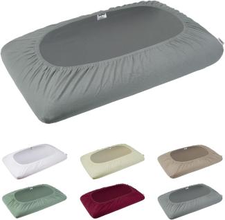 beties Kissenbezug BasicSoft, (1 Stück), Premium Feinjersey Nackenstützkissen-Spannbezug 40x70 cm beige