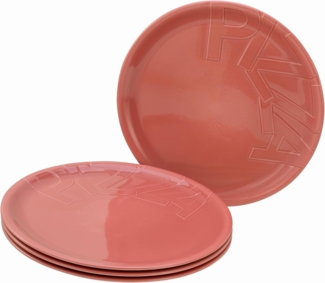 CreaTable Gourmet 21668 Pizzateller Set, 4-teilig