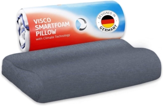 Nackenkissen HADAR wave QuickDry, höhenverstellbares Kissen mit Nackenwelle, passt in 40 x 80 cm Bezug