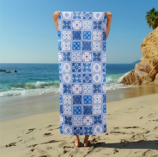 JEMIDI Strandtuch Strandtuch groß - 75x180cm - Standhandtuch XL Design Schnelltrocknend, (1-St)