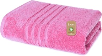 Lavea Handtücher Bali Handtuch 50x100 cm, Weiches Bio-Baumwollfrottee (1-St), pflegeleicht, GOTS-zertifiziert, extra saugstark mit 500g/m²