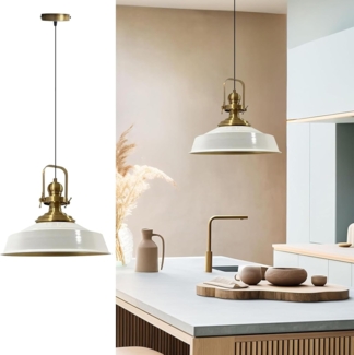 Bamyum Pendelleuchte Bamyum Pendelleuchte I Aslet l Ø41 cm E27 Metall Vintage Lampe, ohne Leuchtmittel