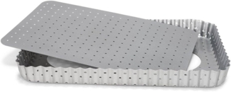 Patisse Patisse gelochte Quicheform mit abnehmbarem Boden 32x22 cm Silver-top P03583