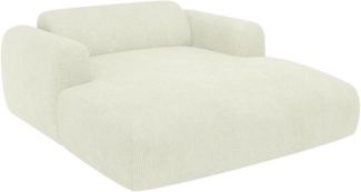 Vente-unique - Recamiere 2-Sitzer - Feincord - Off-White - POGNI