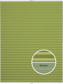 ondeco Plissee Thermo ohne Bohren mit Klemmträger,Sonnenschutz für Fenster innen, lichtschutz und Blickdicht, Faltrollo Sichtschutz für Tür, Jalousie Rollo leicht verdunkelnd - Hellgrün - 75x130 cm