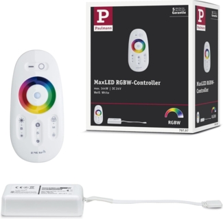Paulmann Function MaxLED RGBW-Controller 2.4GHz 24V DC Fernbedienung max 144W Kunststoff13180