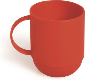 Excelsa Rainbow Mug 0. 35 Liter, Kunststoff, Rot, 8 x 10 x 8 cm