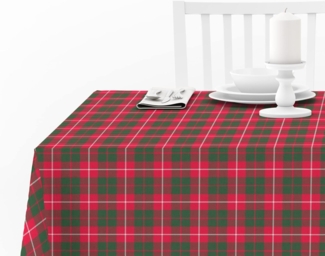 Doge Milano Tischdecke mit Digitaldruck, 100% Made in Italy Rutschfeste Tischdecke für Esszimmer, waschbar und schmutzabweisend, Weihnachtsmodell - Rot, cm 180x140