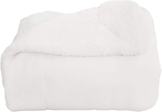 vidaXL Überwurfdecke Weiß 240 x 270 cm Fleece 42017000