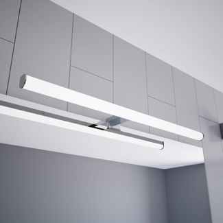 kalb LED Spiegelleuchte LED 600mm Aufbauleuchte 230V Badezimmer Leuchte verchromt, 600mm warmweiss, warmweiß