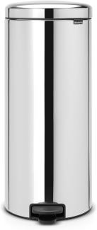 Brabantia Treteimer mit Inneneimer aus Metall, plastik metall, Glänzender Stahl, 30 Liter