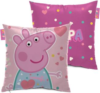 kissen Peppa Pig 40x40 cm Mikrofaser rosa