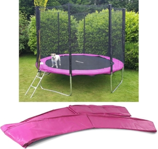 244cm Trampolin Sprungfedern Schutz Abdeckung Pink