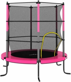 Trampolin mit Sicherheitsnetz Rund 140x160 cm Rosa