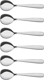 Tramontina 63960-287 Essentials Suppenlöffel, Set 6 teilig, für 6 Personen, Edelstahl AISI 430