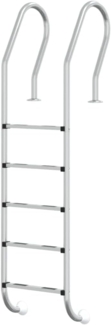 vidaXL Pool-Leiter 54 x 38 x 211 cm Edelstahl 304 93463