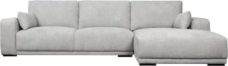 3-Sitzer Ecksofa Rechts California Grau