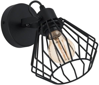 Eglo 98762 Spotleuchte TABILLANO Stahl schwarz E27 1X40W Ø:11cm dimmbar