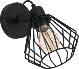 Eglo 98762 Spotleuchte TABILLANO Stahl schwarz E27 1X40W Ø:11cm dimmbar