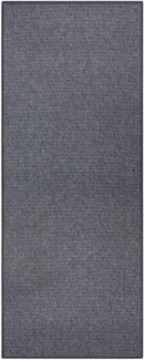Schlingen Läufer Bouclé Anthrazit - 80x400x0,5cm