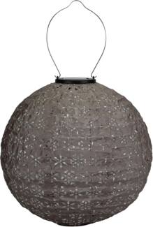 Pauleen LED Solarleuchte Sunshine Dreamer Lampion Solar taupe Tyvek Vlies, LED fest integriert, Laterne