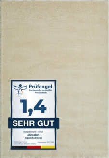 andiamo Teppich Arezzo 120 x 170 cm, Synthetikfaser, Beige