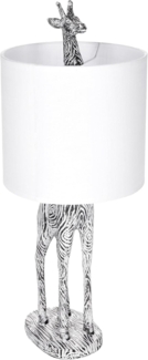 BRUBAKER Nachttischlampe Tischleuchte Giraffe Afrika, ohne Leuchtmittel, Motiv Lampe mit Keramikfuß, Höhe 51,5 cm