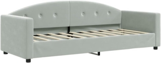 vidaXL Tagesbett Hellgrau 80x200 cm Samt 354129